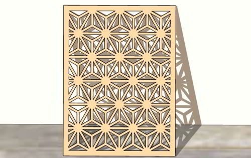 طرح laser-cut-jali-floral-design-room-divider-grill-privacy-screen-partition-panel
