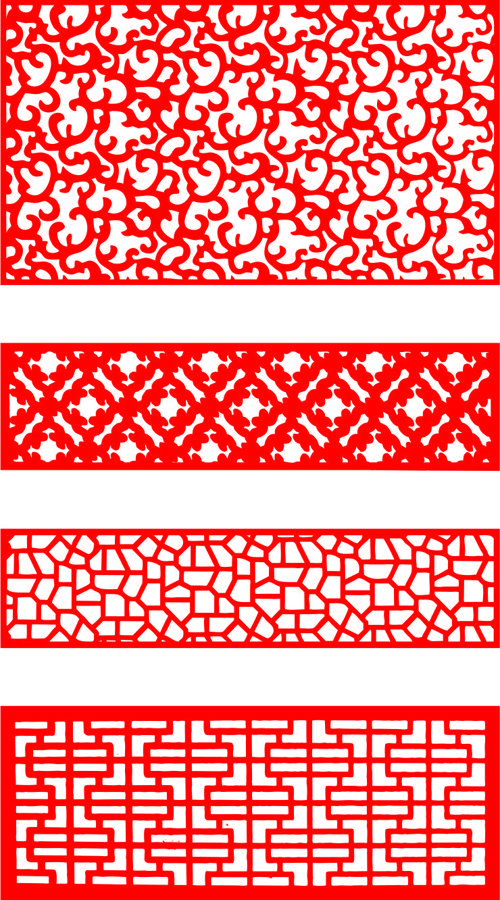 طرح برش لیزری جلی الهام گرفته از الگو صفحه گریل طراحی - laser cut jali inspired pattern screen grill design ve - برای دستگاه CNC چوب و لیزر (سی ان سی)