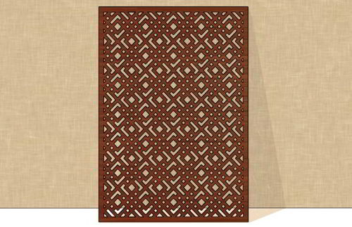 طرح برش لیزری جالی صفحه گریل - laser cut jali screen grill ve - برای دستگاه CNC چوب و لیزر (سی ان سی)