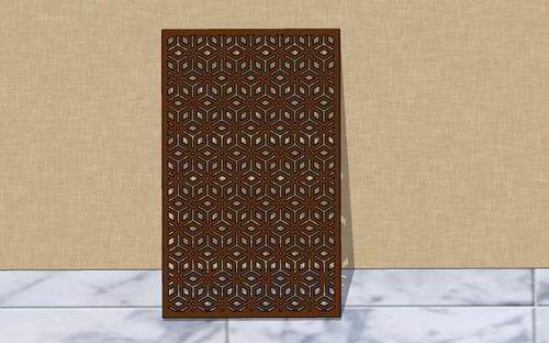 طرح برش لیزری جلی الگوی گریل الگوی - laser cut jali seamless grill pattern ve - برای دستگاه CNC چوب و لیزر (سی ان سی)