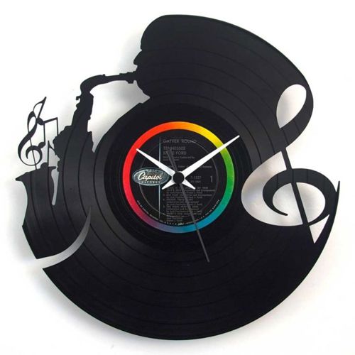 طرح laser-cut-jazz-clock-vintage-music-clock-saxophonist-clock-vinyl-clock-laser-cut-template-ve