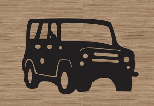 طرح لوگو حکاکی شده با لیزر برش جیپ سایه - laser cut jeep engraved design logo silhouette ve - برای دستگاه CNC چوب و لیزر (سی ان سی)