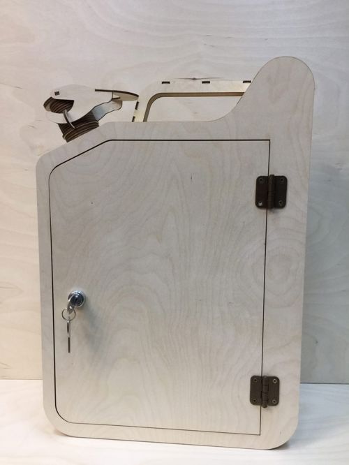 طرح برش لیزری جری کن نوشابه بار میلی متر - laser cut jerrycan wine bar 3mm - برای دستگاه CNC چوب و لیزر (سی ان سی)