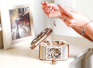 طرح جعبه جواهرات برش لیزری - laser cut jewelry box ve - برای دستگاه CNC چوب و لیزر (سی ان سی)