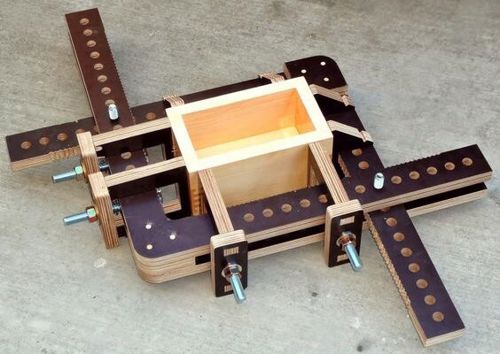 طرح برش لیزری جیگ برای چسب جعبه های - laser cut jig for gluing boxes - برای دستگاه CNC چوب و لیزر (سی ان سی)