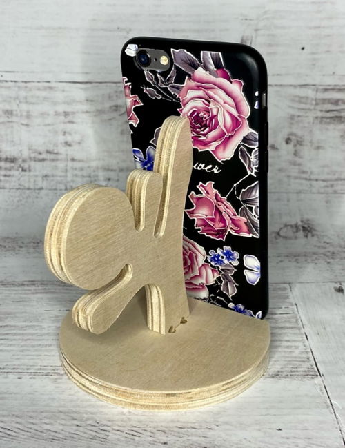طرح برش لیزری کاراته گوشی همراه پایه - laser cut karate cell phone stand ve - برای دستگاه CNC چوب و لیزر (سی ان سی)