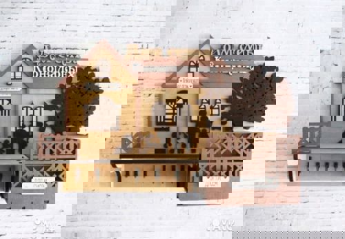 طرح جاکلیدی برش لیزری قفسه نصب شده - laser cut key holder shelf mounted ve - برای دستگاه CNC چوب و لیزر (سی ان سی)