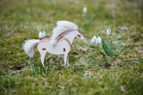 طرح برش لیزری لایه ای اسب - laser cut layered horse - برای دستگاه CNC چوب و لیزر (سی ان سی)