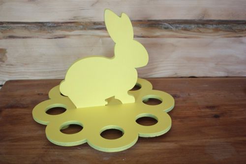 طرح برش لیزری برای پایه تخم مرغ خرگوش - laser cut layout for egg stand rabbit ve - برای دستگاه CNC چوب و لیزر (سی ان سی)