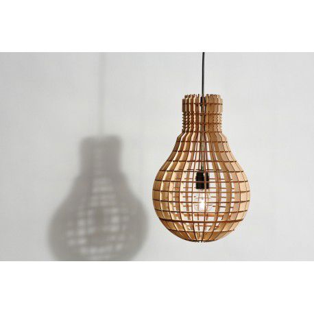 طرح لامپ برش لیزری شکل لامپ شیشه - laser cut light bulb shape lamp ve - برای دستگاه CNC چوب و لیزر (سی ان سی)