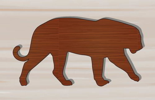 طرح برش لیزری چوب شیر دوبعدی شکل - laser cut lion wood 2d shape ve - برای دستگاه CNC چوب و لیزر (سی ان سی)