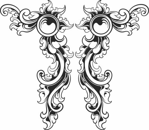 طرح حاشیه جداکننده اتاق نشیمن برش لیزری - laser cut living room divider border pattern design - برای دستگاه CNC چوب و لیزر (سی ان سی)