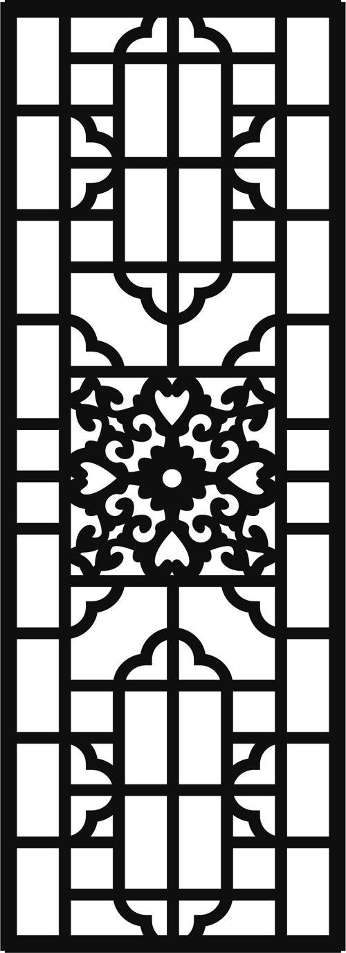 طرح برش لیزری اتاق نشیمن گل شبکه استنسیل جداکننده درز - laser cut living room floral lattice stencil separator seamless - برای دستگاه CNC چوب و لیزر (سی ان سی)
