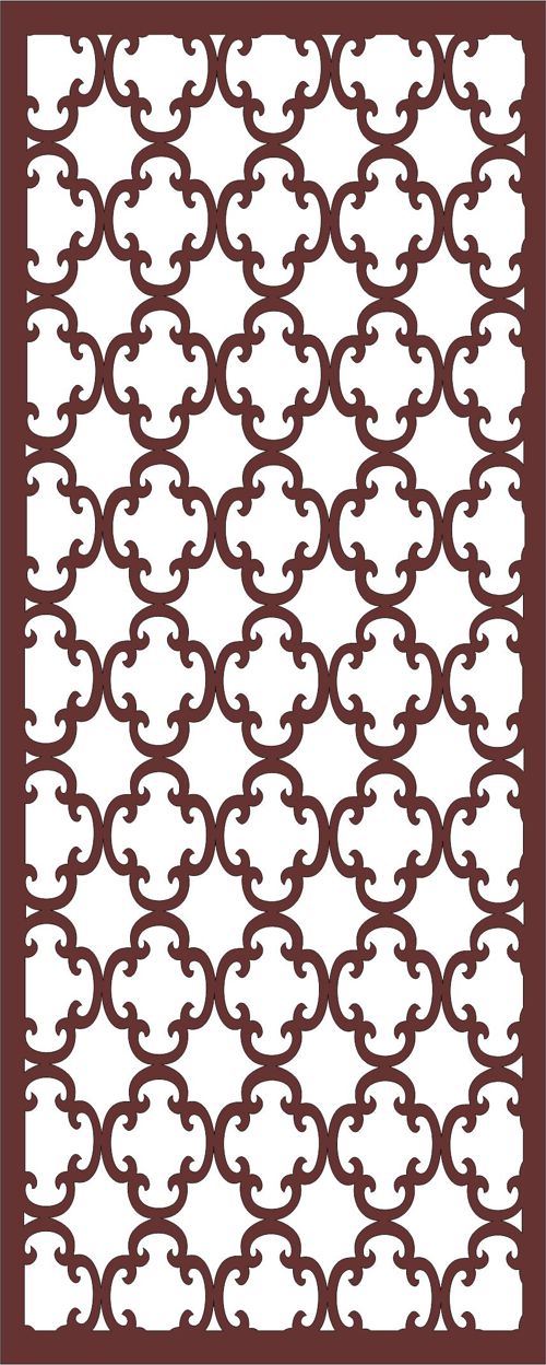 طرح برش لیزری اتاق نشیمن جلی گلدار الگوی گلدار - laser cut living room jali floral seamless pattern - برای دستگاه CNC چوب و لیزر (سی ان سی)