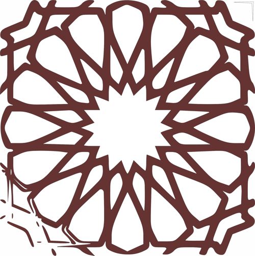 طرح برش لیزری اتاق نشیمن جلی جداکننده الگوی یکپارچه - laser cut living room jali separator seamless pattern - برای دستگاه CNC چوب و لیزر (سی ان سی)
