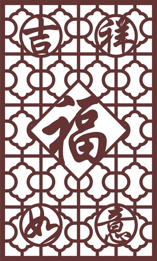 طرح برش لیزری اتاق نشیمن درز گل شبکه پانل پرده - laser cut living room seamless floral lattice panel - برای دستگاه CNC چوب و لیزر (سی ان سی)