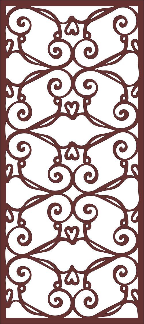 طرح برش لیزری اتاق نشیمن درز جداکننده جلی پانل - laser cut living room seamless separator jali panel - برای دستگاه CNC چوب و لیزر (سی ان سی)