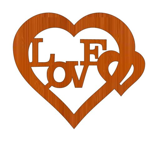 طرح برش لیزری عشق ولنتاین شاد زوج قلب ناتمام چوبی شکل - laser cut love happy valentines couple heart unfinished wooden shape ve - برای دستگاه CNC چوب و لیزر (سی ان سی)