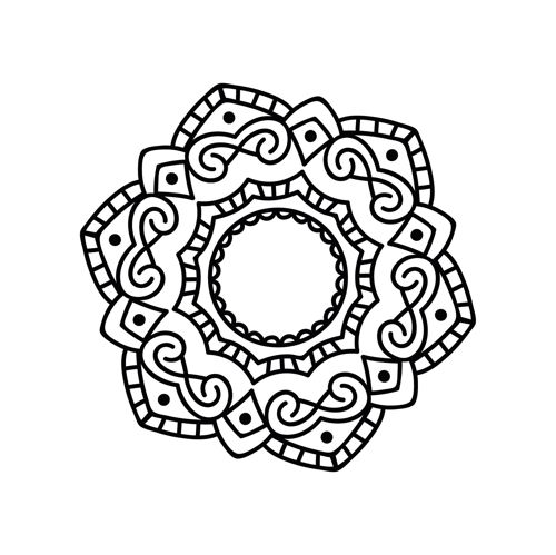 طرح گل ماندالا برش لیزری - laser cut mandala floral pattern design - برای دستگاه CNC چوب و لیزر (سی ان سی)