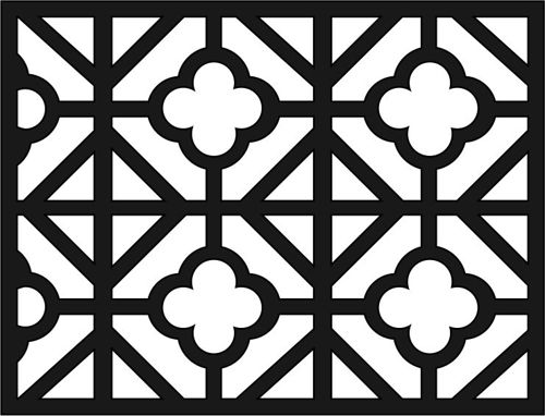 طرح قالب طرح هندسی برش لیزری ام دی اف جالی - laser cut mdf jali geometric design template ve - برای دستگاه CNC چوب و لیزر (سی ان سی)