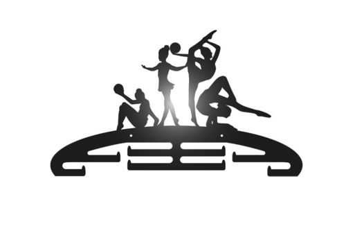 طرح برش لیزری مدال ژیمناستیک - laser cut medalist gymnastics - برای دستگاه CNC چوب و لیزر (سی ان سی)