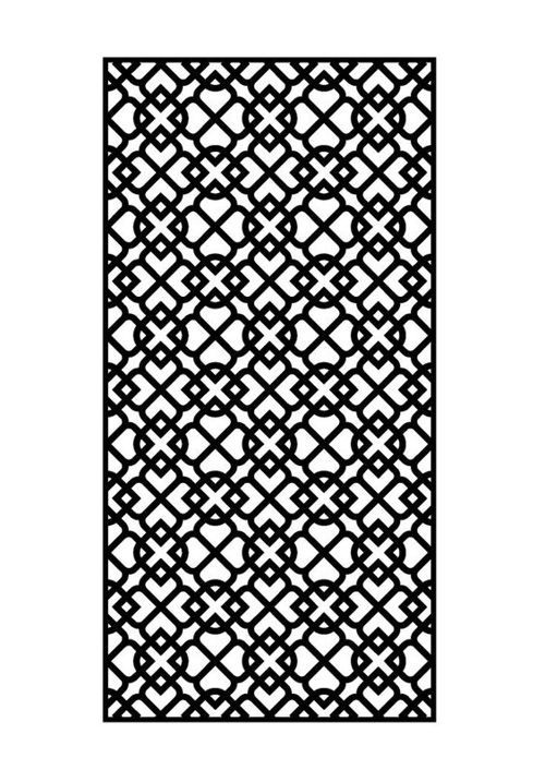 طرح برش لیزری فلز پانل - laser cut metal panel - برای دستگاه CNC چوب و لیزر (سی ان سی)