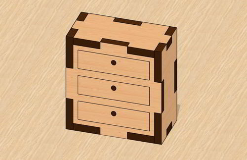 طرح طراحی کابینت مینیاتوری با برش لیزری - laser cut miniature cabinet design ve - برای دستگاه CNC چوب و لیزر (سی ان سی)