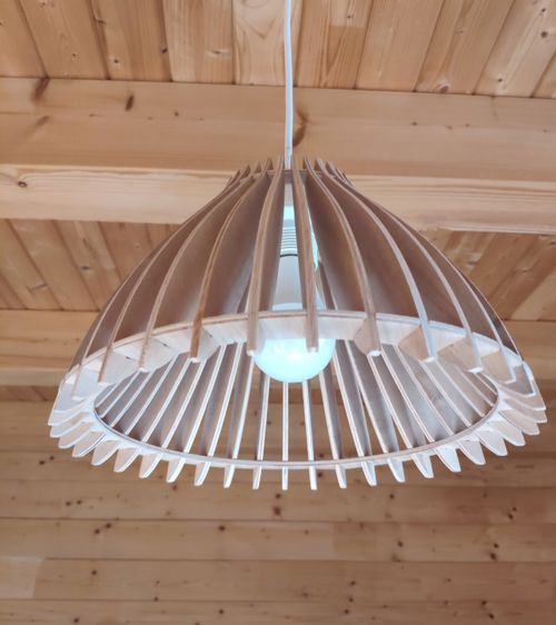 طرح لامپ سقفی مینیمالیستی برش لیزری میلی‌متری شیشه - laser cut minimalist ceiling lamp 4mm ve - برای دستگاه CNC چوب و لیزر (سی ان سی)