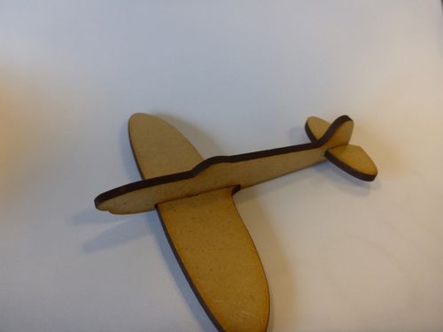 طرح برش لیزری مینی اسپیت‌فایر جنگنده هواپیمای نیاز به تعمیر - laser cut mini spitfire fighter aircraft - برای دستگاه CNC چوب و لیزر (سی ان سی)