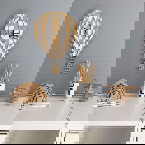 طرح مدل برش لیزری ساعت به شکل بادکنک - laser cut model of a clock in the shape of a balloon ve - برای دستگاه CNC چوب و لیزر (سی ان سی)