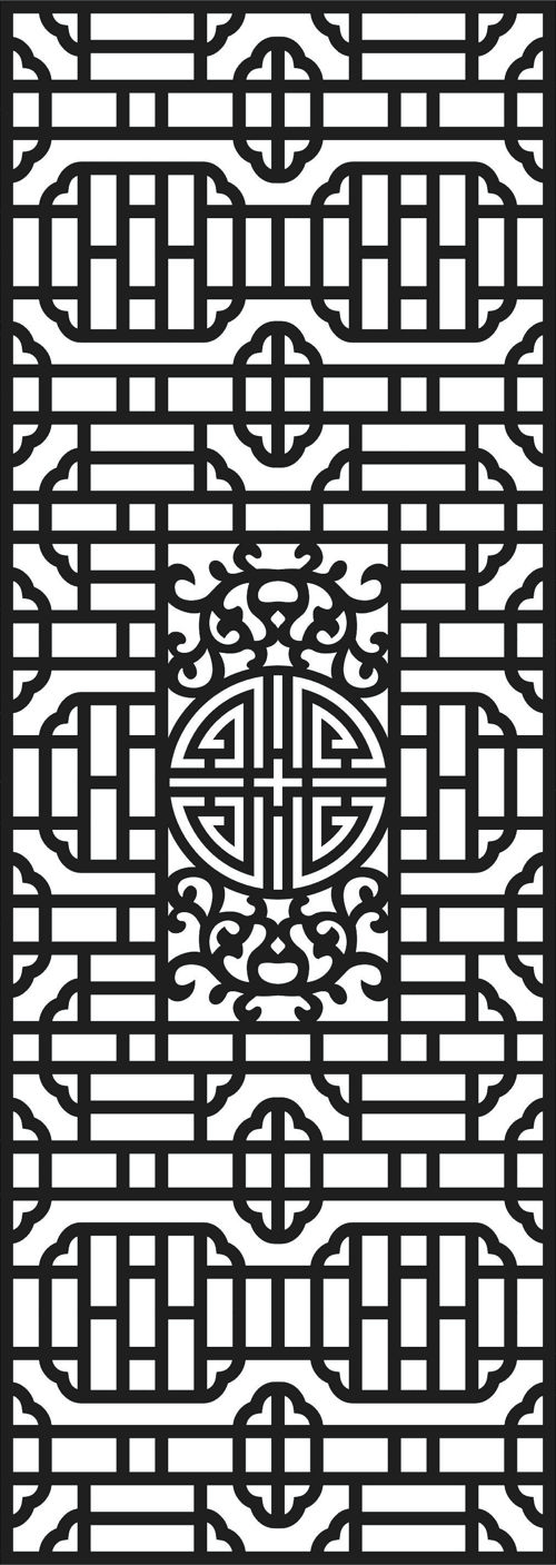 طرح پارتیشن مدرن حریم خصوصی برش لیزری پانل مشبک - laser cut modern privacy partition indoor panel lattice - برای دستگاه CNC چوب و لیزر (سی ان سی)