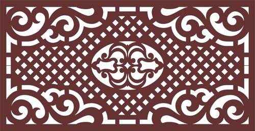 طرح پارتیشن جداکننده اتاق مدرن برش لیزری درز اتصال - laser cut modern privacy partition room divider jali seamless - برای دستگاه CNC چوب و لیزر (سی ان سی)