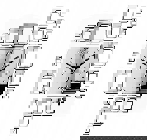 طرح ساعت دیواری مدرن مربعی برش لیزری - laser cut modern square wall clock ve - برای دستگاه CNC چوب و لیزر (سی ان سی)