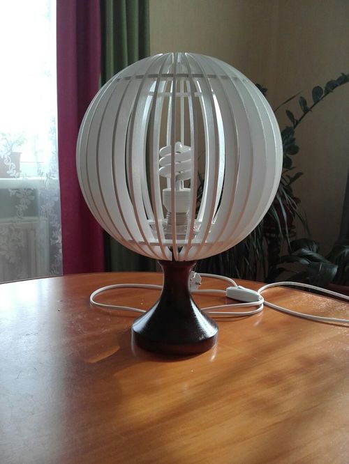 طرح چراغ رومیزی مدرن برش لیزری قاب - laser cut modern table lamp ve - برای دستگاه CNC چوب و لیزر (سی ان سی)