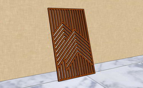طرح تابلوی هنری دیواری کوهستانی برش لیزری قاب - laser cut mountain wall art panel - برای دستگاه CNC چوب و لیزر (سی ان سی)