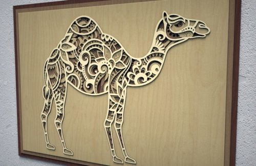 طرح برش لیزری چندلایه پانل - laser cut multilayer panel - برای دستگاه CNC چوب و لیزر (سی ان سی)
