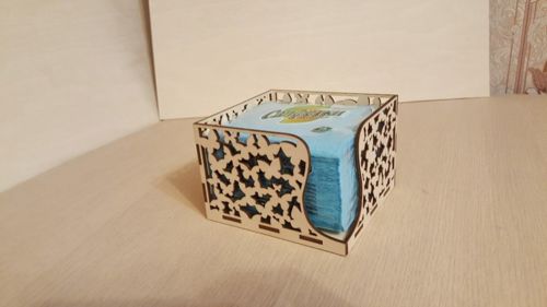 طرح جعبه دستمال کاغذی برش لیزری - laser cut napkin box - برای دستگاه CNC چوب و لیزر (سی ان سی)