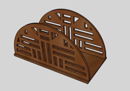 طرح پایه دستمال برش لیزری جا دستمال برای میز ناهارخوری پایه دستمال پوشش - laser cut napkin stand napkin holders for dining table tissue stand ve - برای دستگاه CNC چوب و لیزر (سی ان سی)