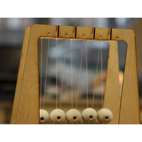 طرح برش لیزری نیوتن گهواره - laser cut newtons craddle ve - برای دستگاه CNC چوب و لیزر (سی ان سی)