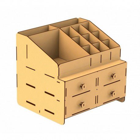 طرح جعبه سازمان دهنده برش لیزری - laser cut organizer box ve - برای دستگاه CNC چوب و لیزر (سی ان سی)