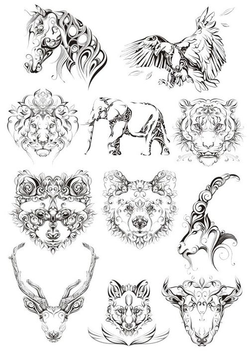 طرح برش لیزری اصلی حیوانات - laser cut original animals ve - برای دستگاه CNC چوب و لیزر (سی ان سی)