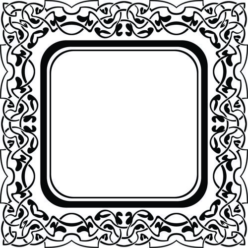 طرح گل گلدار زینتی برش لیزری استنسیل - laser cut ornament floral stencil design - برای دستگاه CNC چوب و لیزر (سی ان سی)