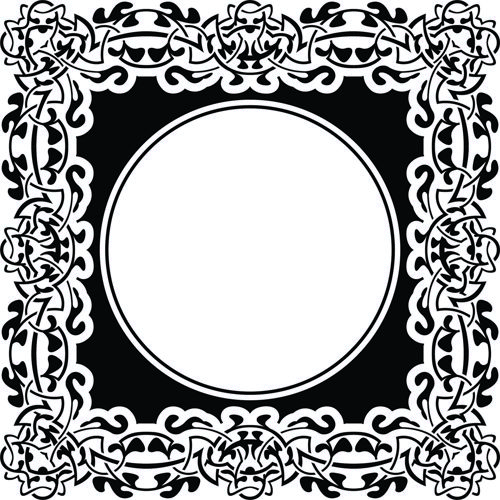 طرح گل برش لیزری تزئینی گلدار استنسیل الگو طراحی - laser cut ornament floral stencil pattern design - برای دستگاه CNC چوب و لیزر (سی ان سی)