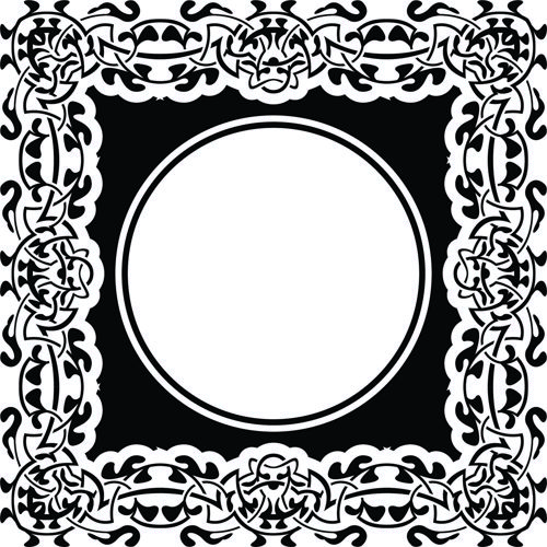 طرح برش لیزری تزئینی گل استنسیل الگو - laser cut ornament floral stencil pattern - برای دستگاه CNC چوب و لیزر (سی ان سی)
