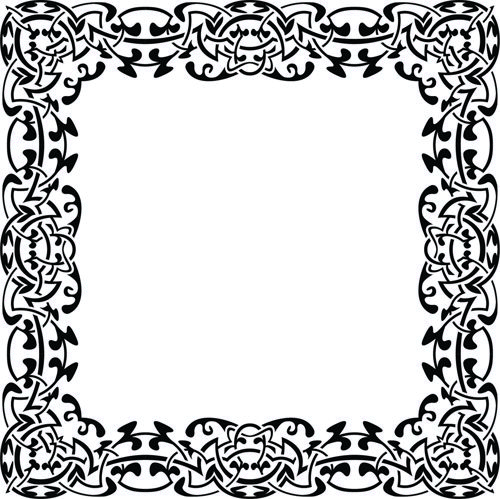 طرح برش لیزری تزئینات استنسیل الگوی یکپارچه - laser cut ornament stencil seamless pattern - برای دستگاه CNC چوب و لیزر (سی ان سی)
