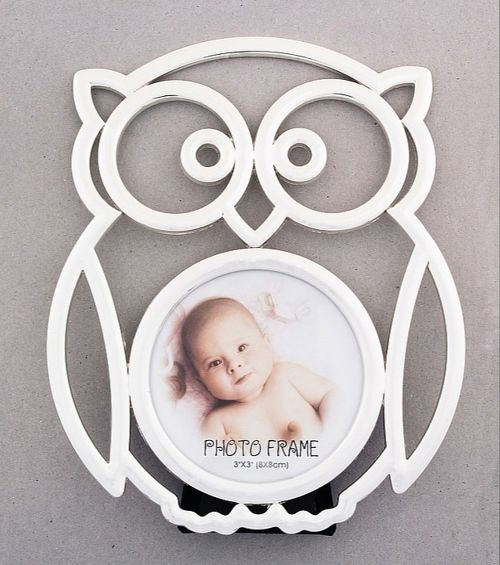 طرح قاب عکس چوبی برش خورده با لیزر جغد - laser cut owl wooden kids photo frame ve - برای دستگاه CNC چوب و لیزر (سی ان سی)