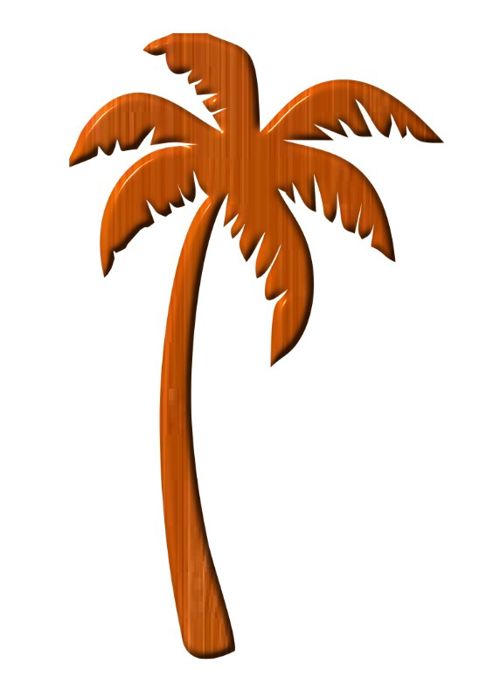 طرح برش لیزری نخل به شکل درخت ناتمام چوب گرمسیری صنایع دستی گیاه - laser cut palm tree shape unfinished wood tropical craft ve - برای دستگاه CNC چوب و لیزر (سی ان سی)