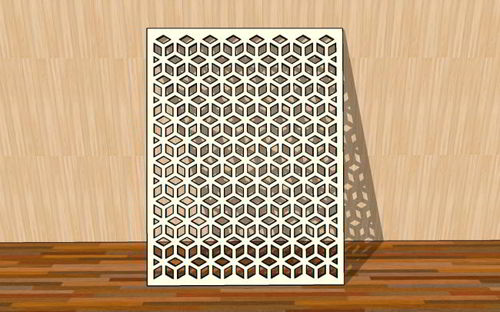 طرح پنل برش لیزری قالب زیبا هندسی الگوی - laser cut panel elegant template geometric pattern ve - برای دستگاه CNC چوب و لیزر (سی ان سی)