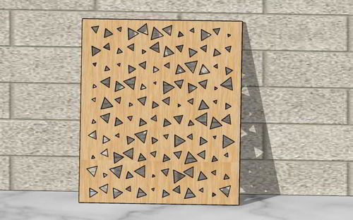 طرح پانل‌های برش لیزری با طرح هندسی انتزاعی - laser cut panels with abstract geometric pattern - برای دستگاه CNC چوب و لیزر (سی ان سی)