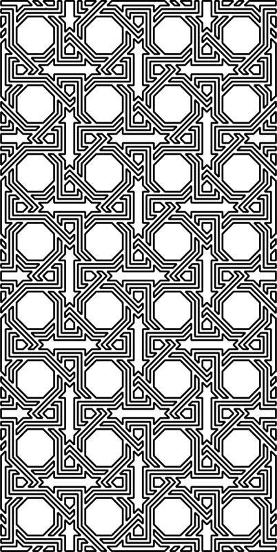 طرح برش لیزری مشبک طراحی - laser cut pattern grille design - برای دستگاه CNC چوب و لیزر (سی ان سی)
